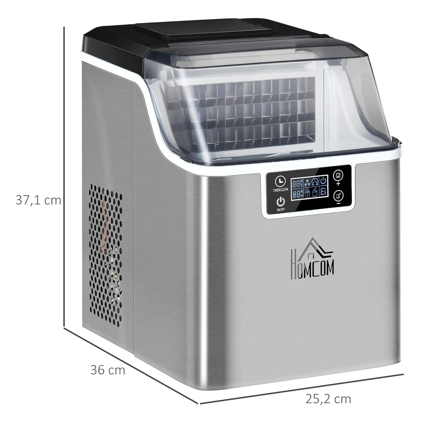 Eiswürfelmaschine, Silber