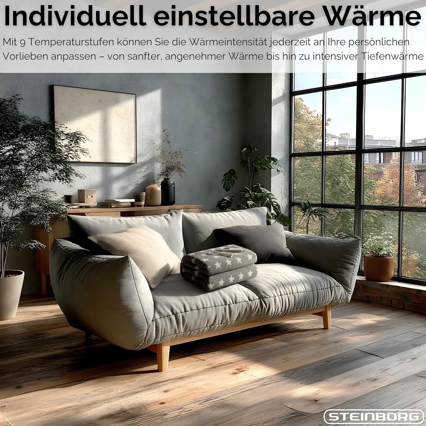 Elektrische Heizdecke mit Abschaltautomatik (waschbar)