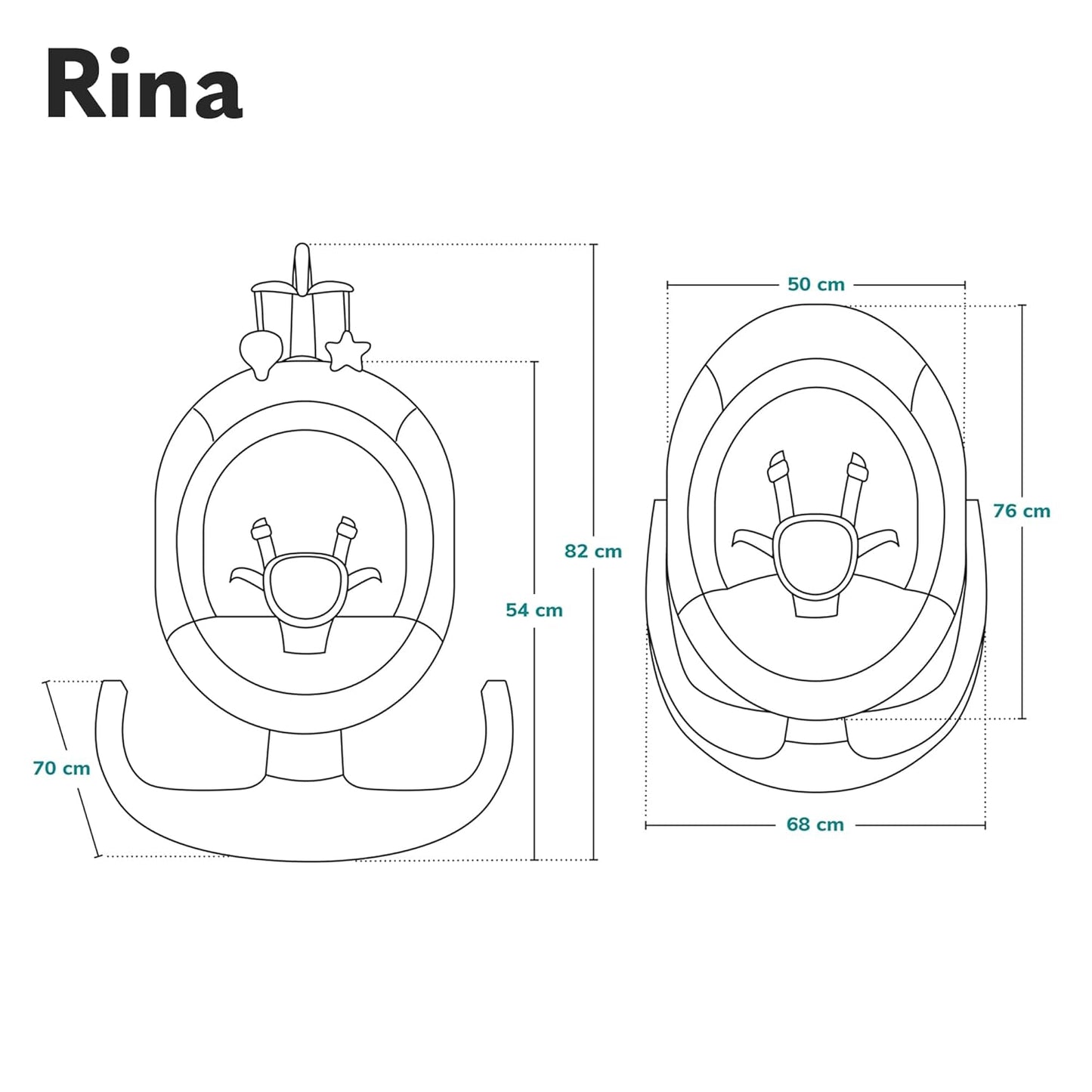 2in1 Babywippe Rina