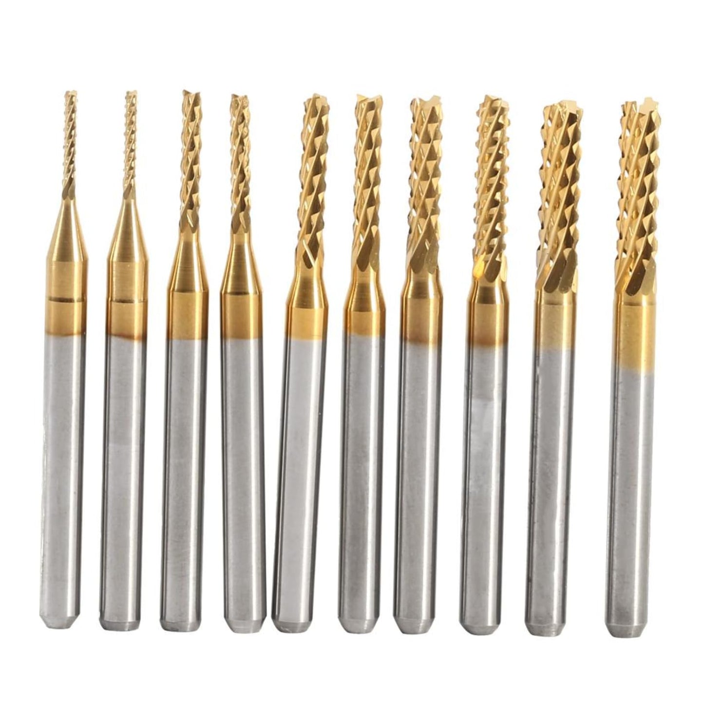10-teiliges Schaftfräser-Set, 1-3 mm