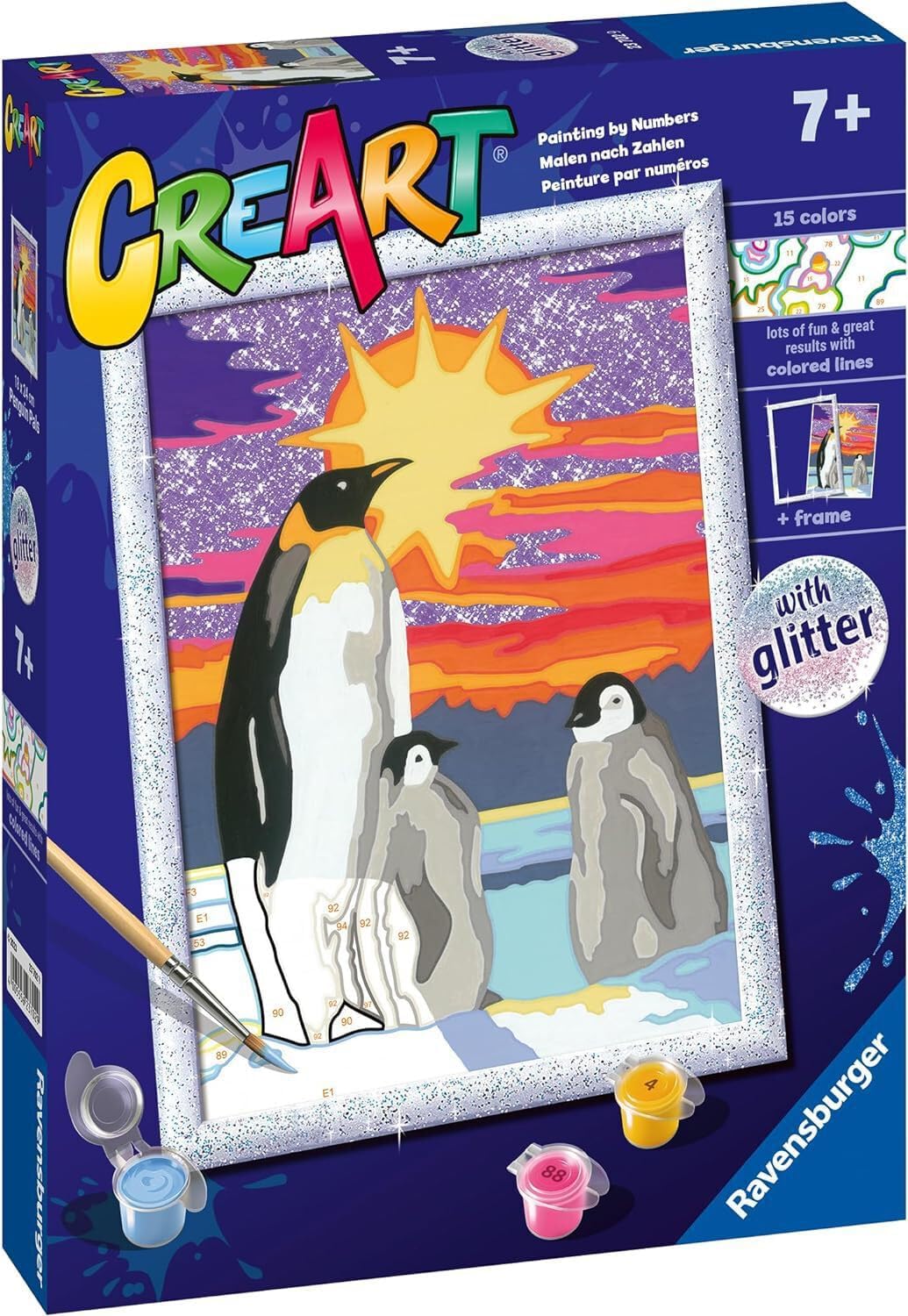 CreArt Malset nach Zahlen: Pinguine
