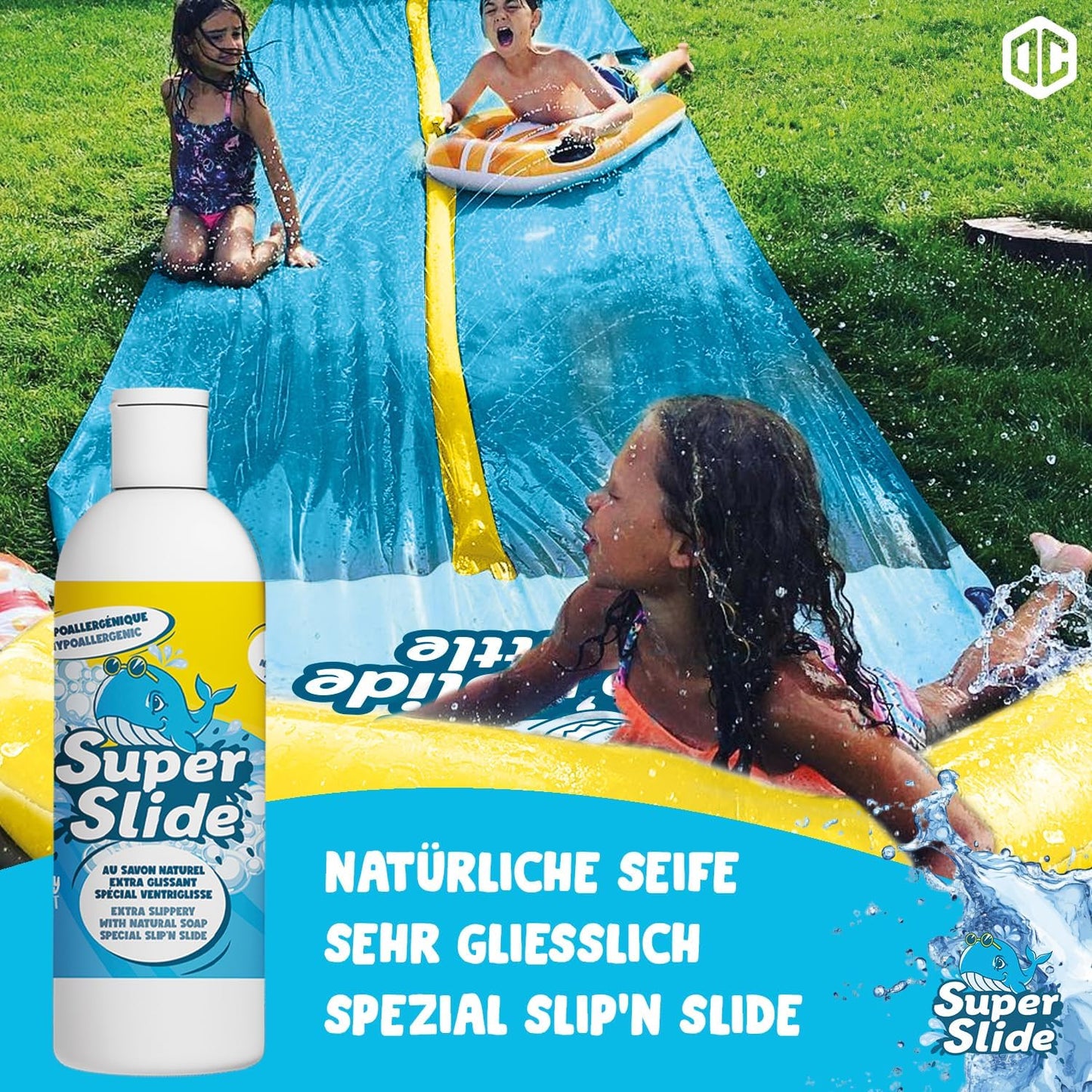 Super Slide - Naturseife für Wasserspiel (1L), Seife 1l