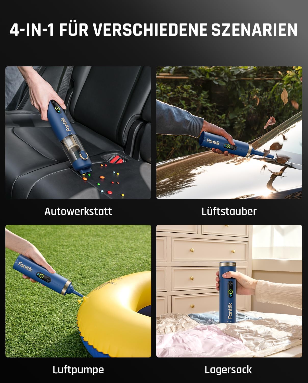 Slim V10 APEX Autostaubsauger, Blau