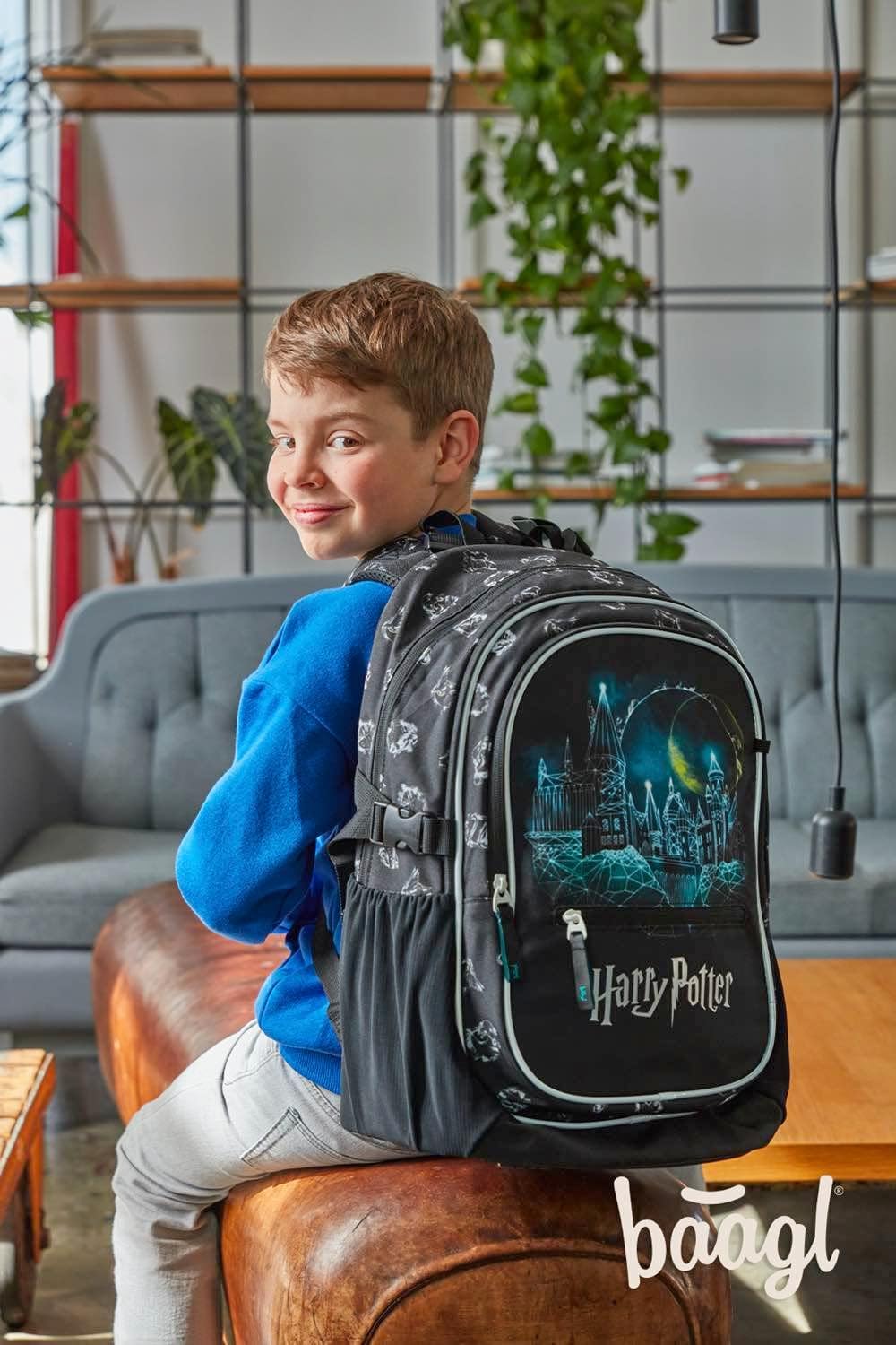 3-teiliges Schulrucksack-Set mit Brustgurt, Harry Potter Hogwarts, Harry Potter Hogwarts