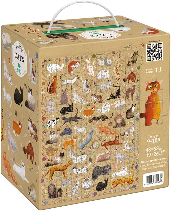 Puzzlove Katzenpuzzle für Kinder (500 Teile), Puzzlove Cats (500 pcs)