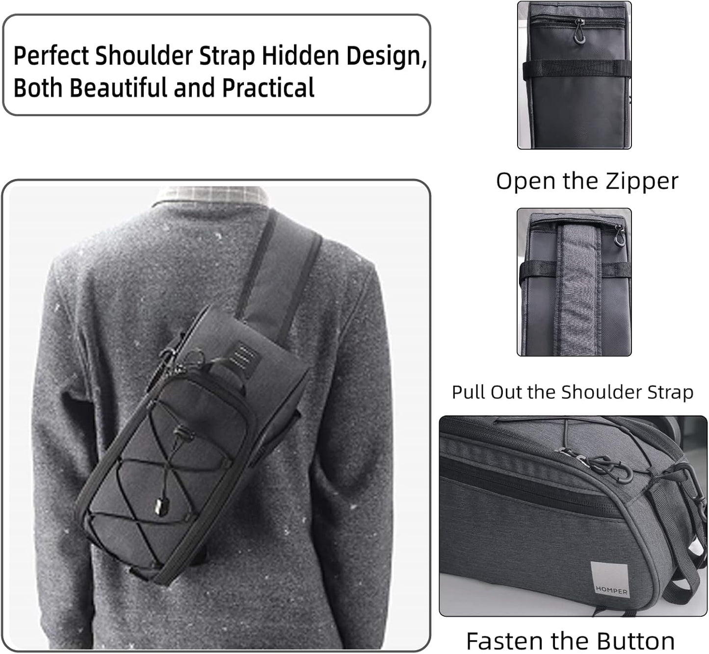 Gepäckträgertasche, Fahrradtasche 7L 7 L