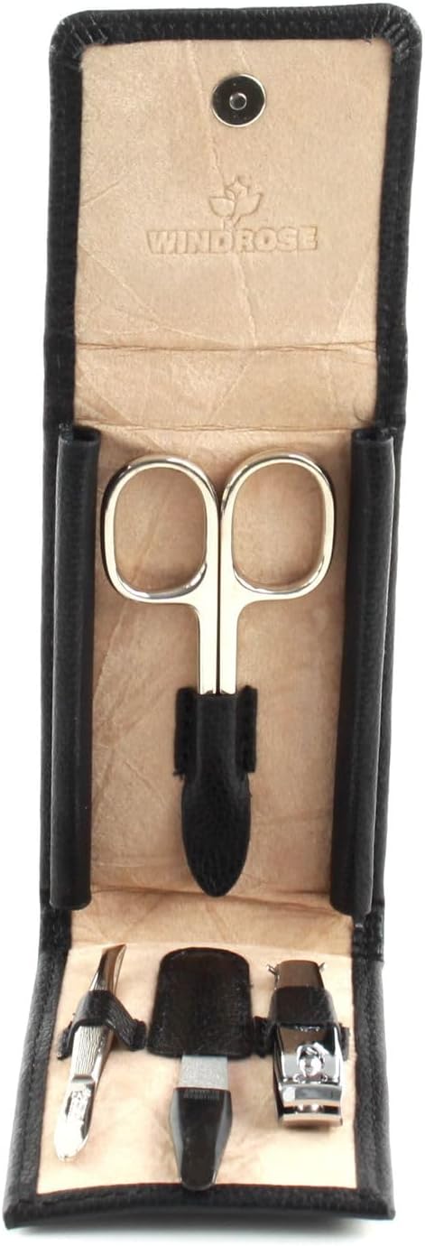 4-teiliges Maniküre-Set, Schwarz