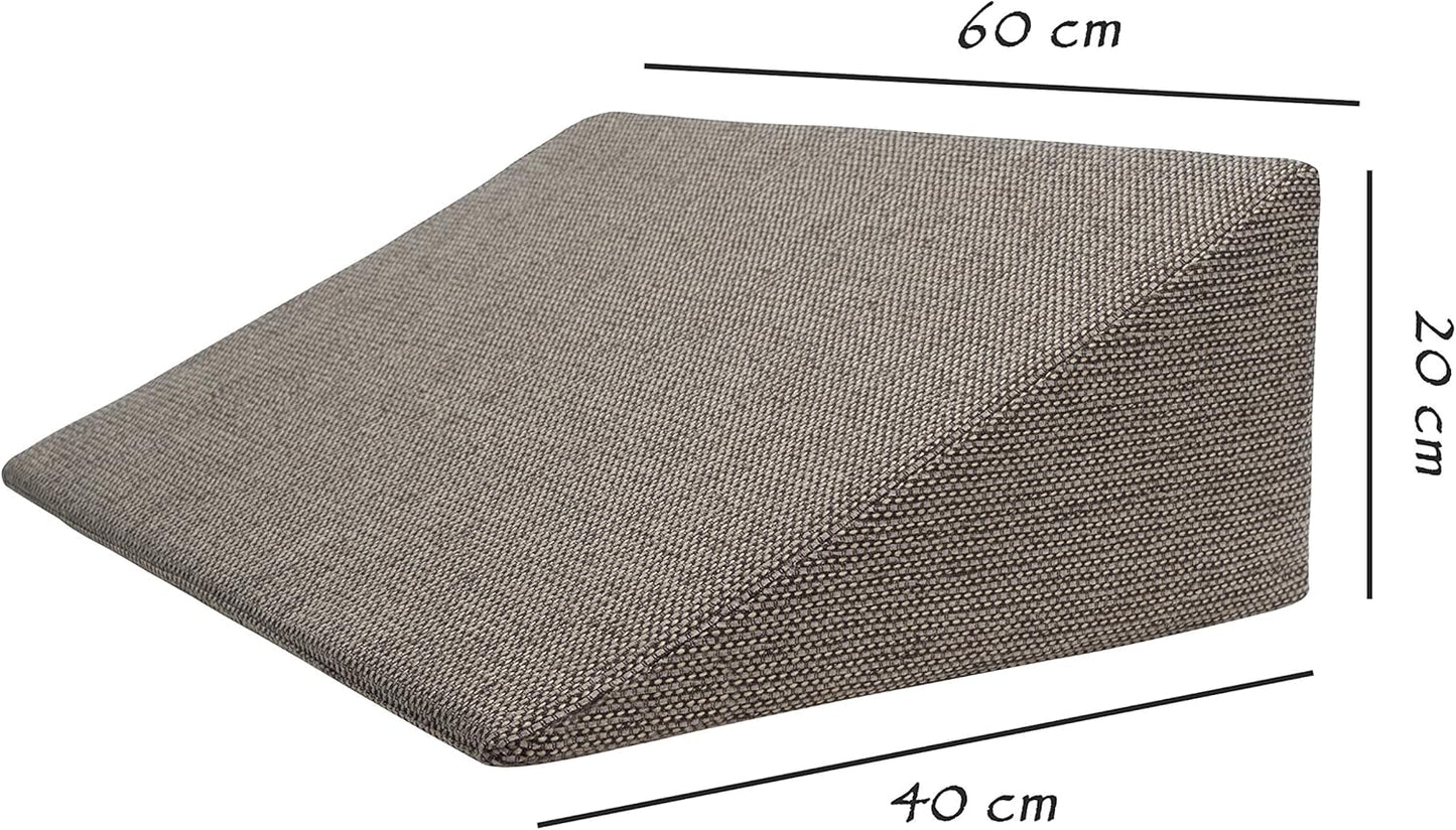 Keilkissen für Bett & Couch, Hellbraun