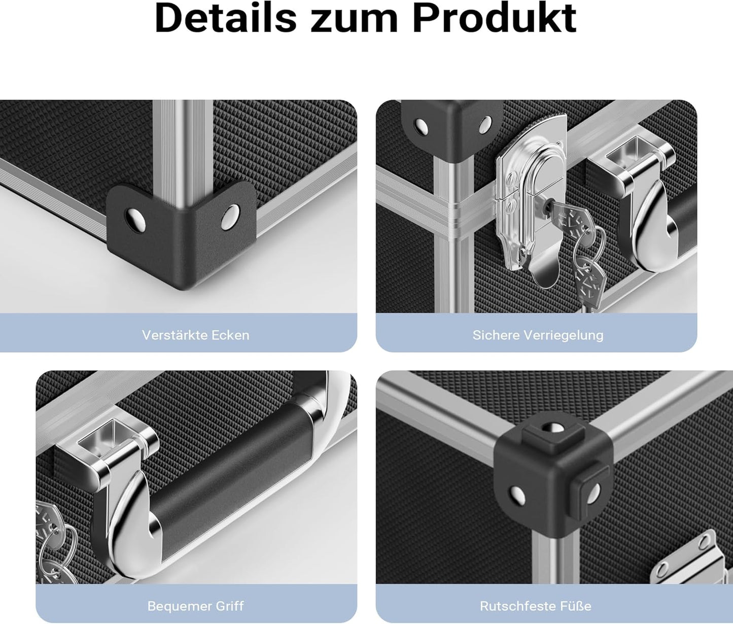 Universalkoffer, Schwarz Set 1-tlg.