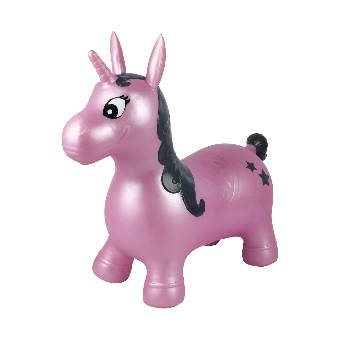 Aufblasbares pinkes Hüpfeinhorn, Einhorn