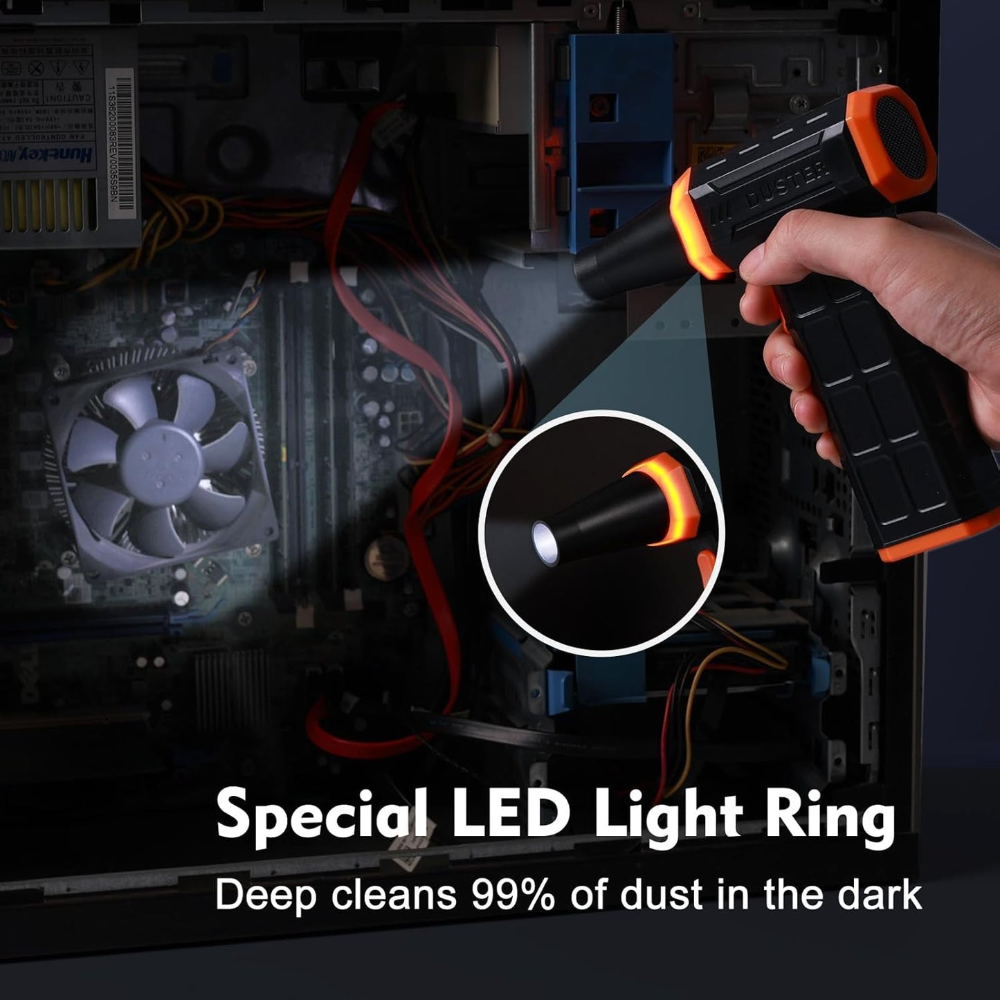 Elektrisches Druckluftgebläse mit Reinigungsset, B-Turbo Air Duster