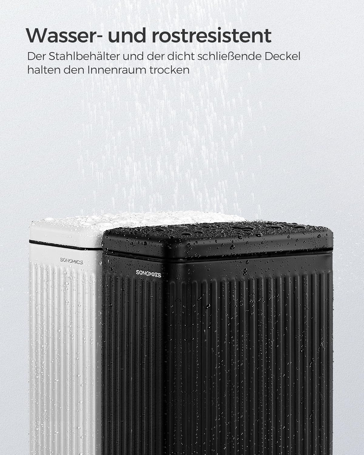 Kosmetikeimer, tintenschwarz