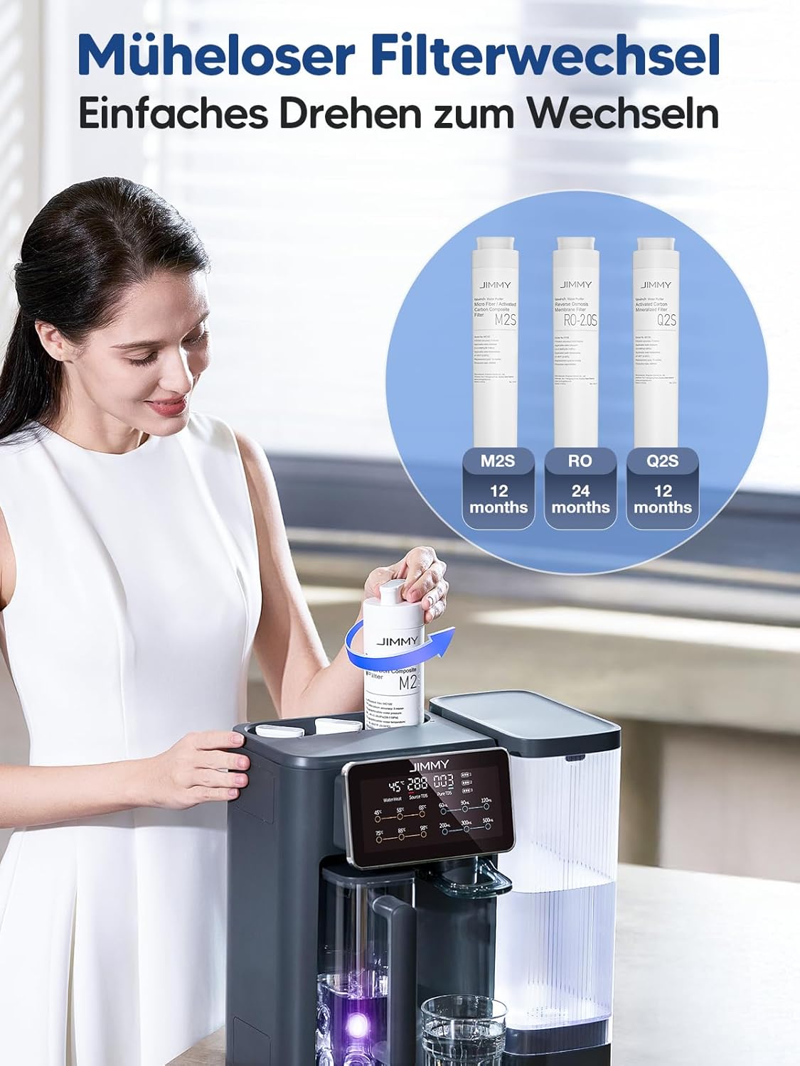 R9 Osmoseanlage mit Heisswasserspender & TDS-Monitor