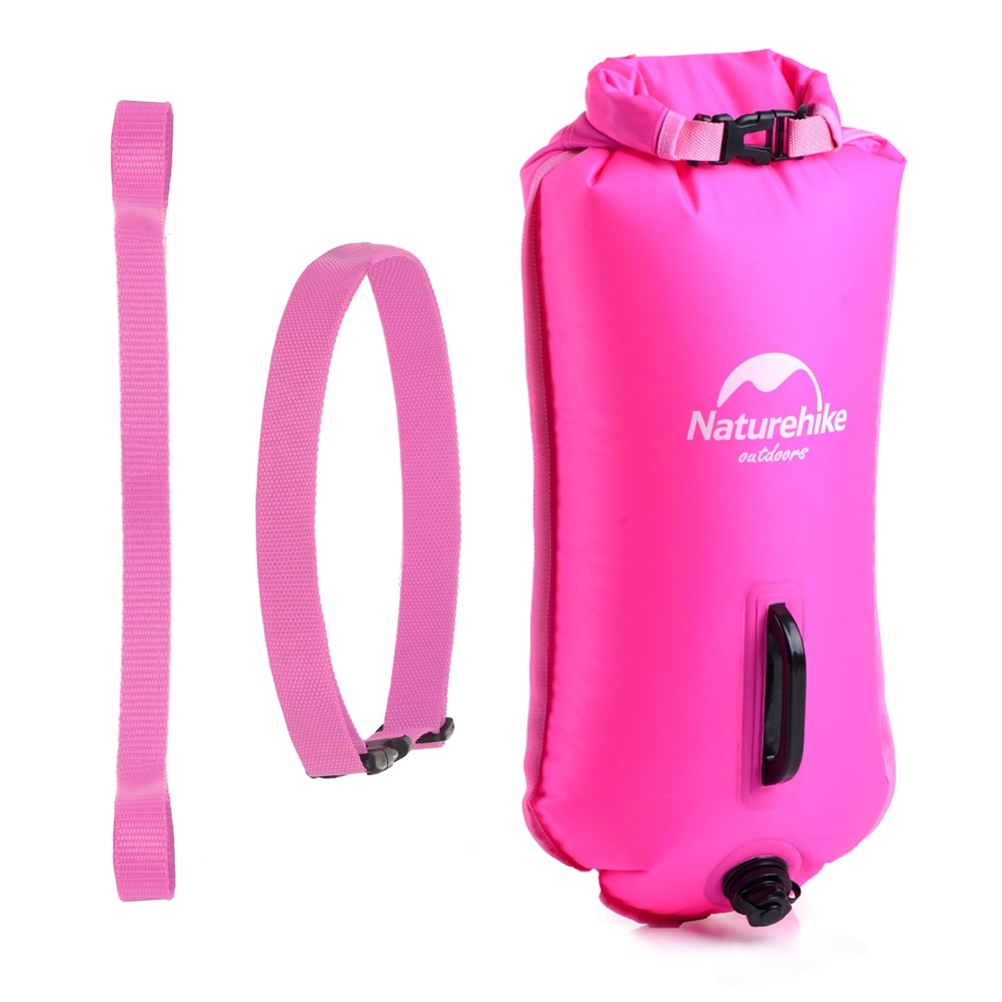 Aufblasbarer Trockensack mit Schwimmhilfe, 18L, Fluoreszierendes Magenta