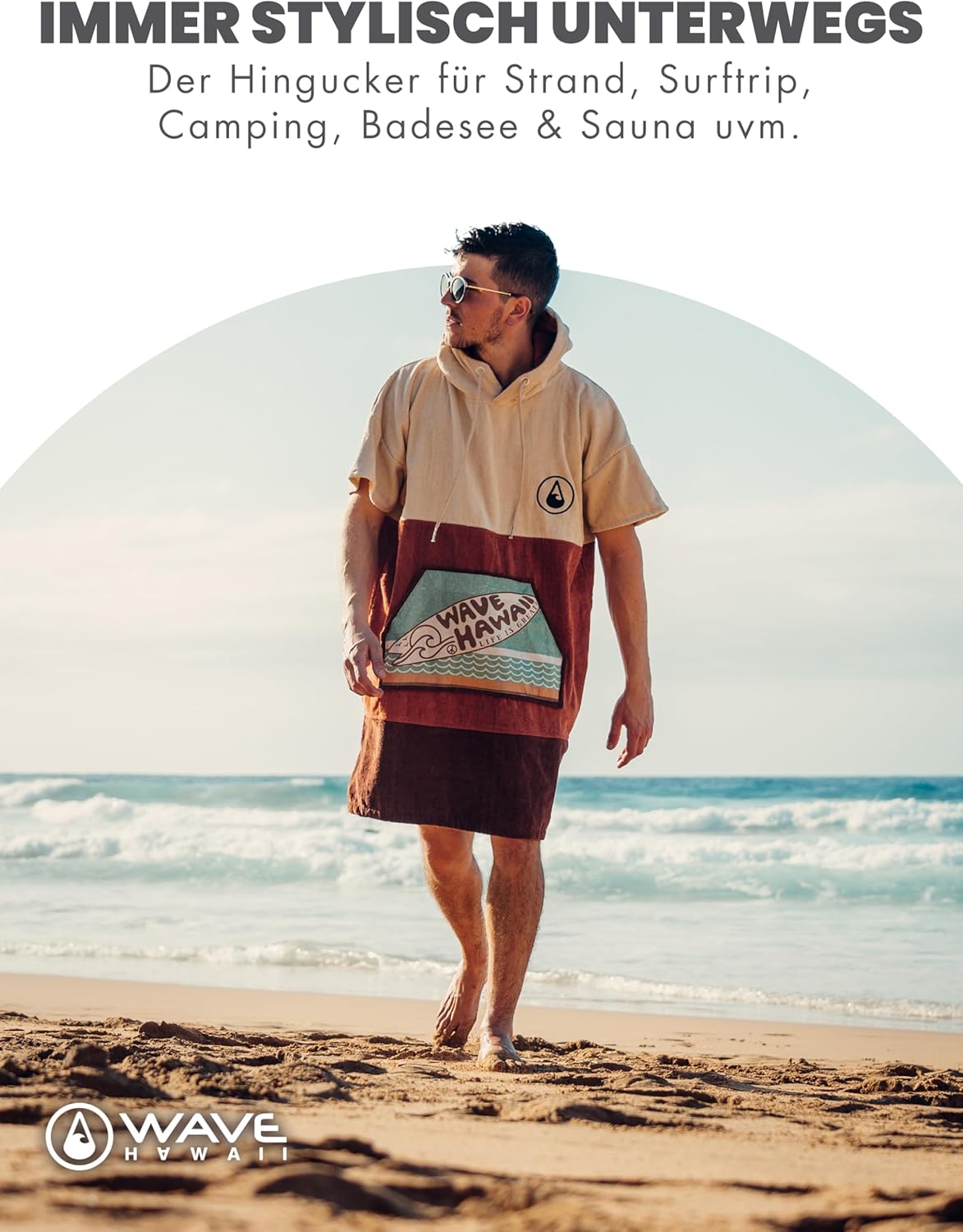Bade-Poncho Baumwolle, Campeche