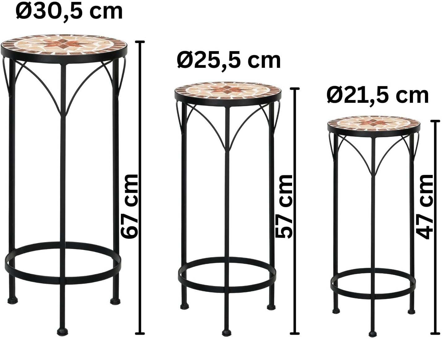 Mosaik Blumenhocker Set