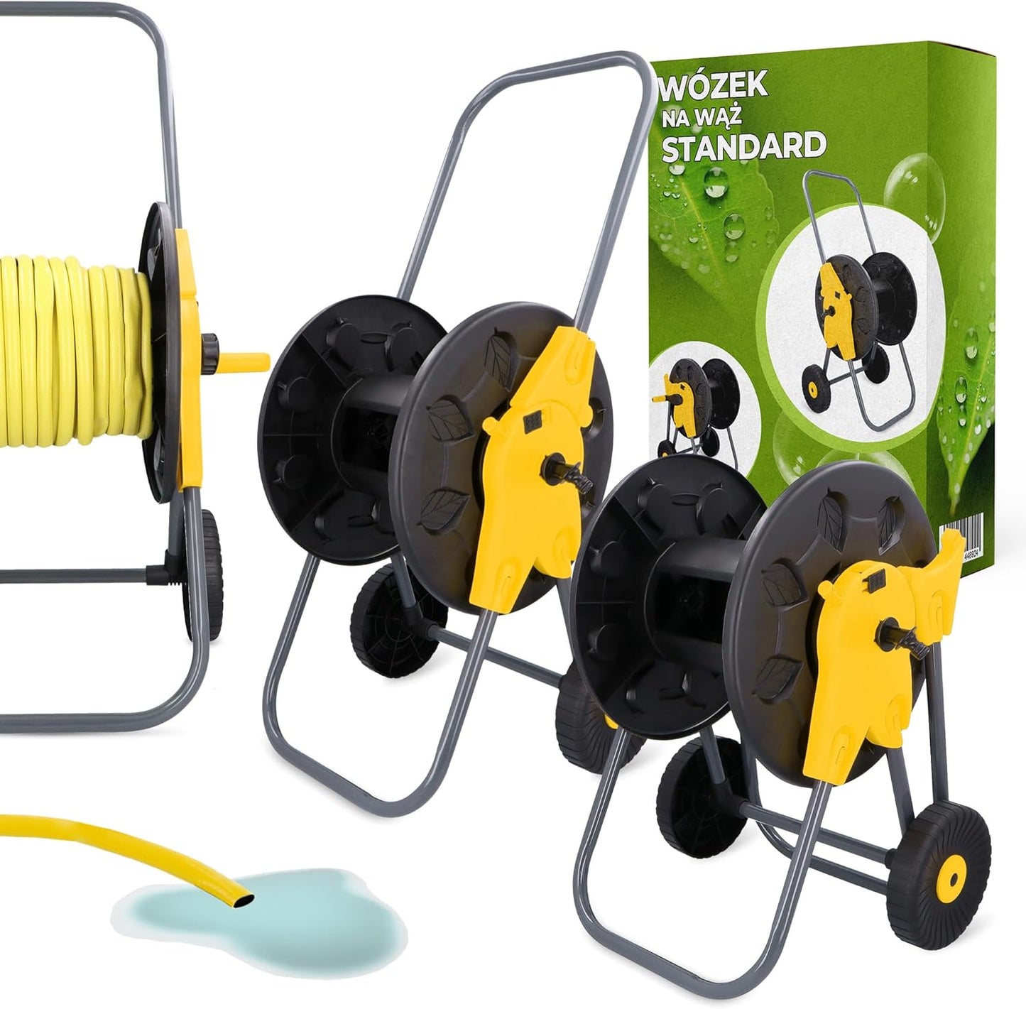 Schlauchwagen für Gartenschläuche bis 60 m, 1/2" 60 m