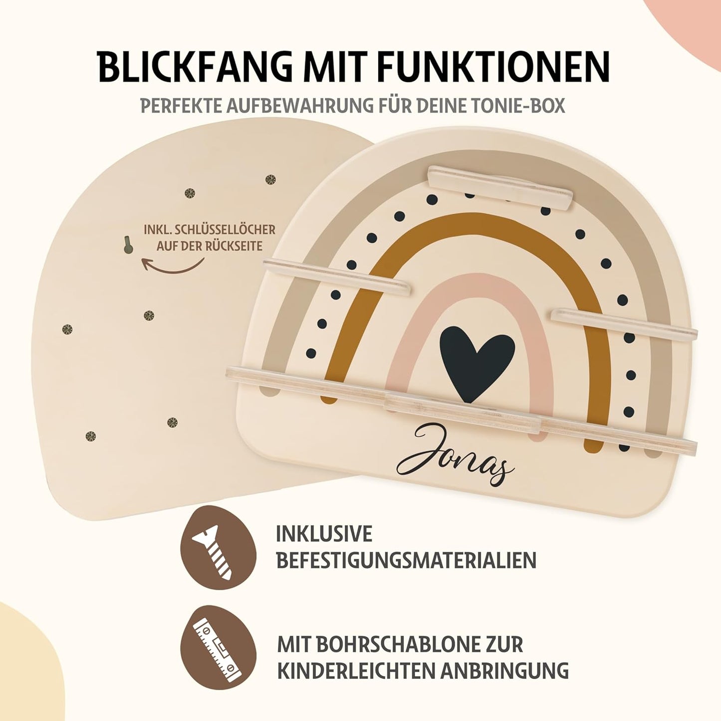 Tonie Regal für Kinderzimmer, Regal 02 Für Toniebox 1