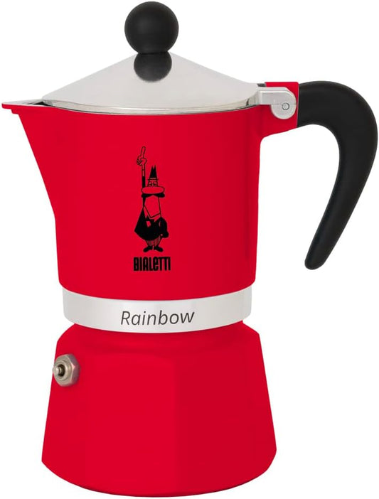 Espressokocher Rainbow, Rot|6 Tassen