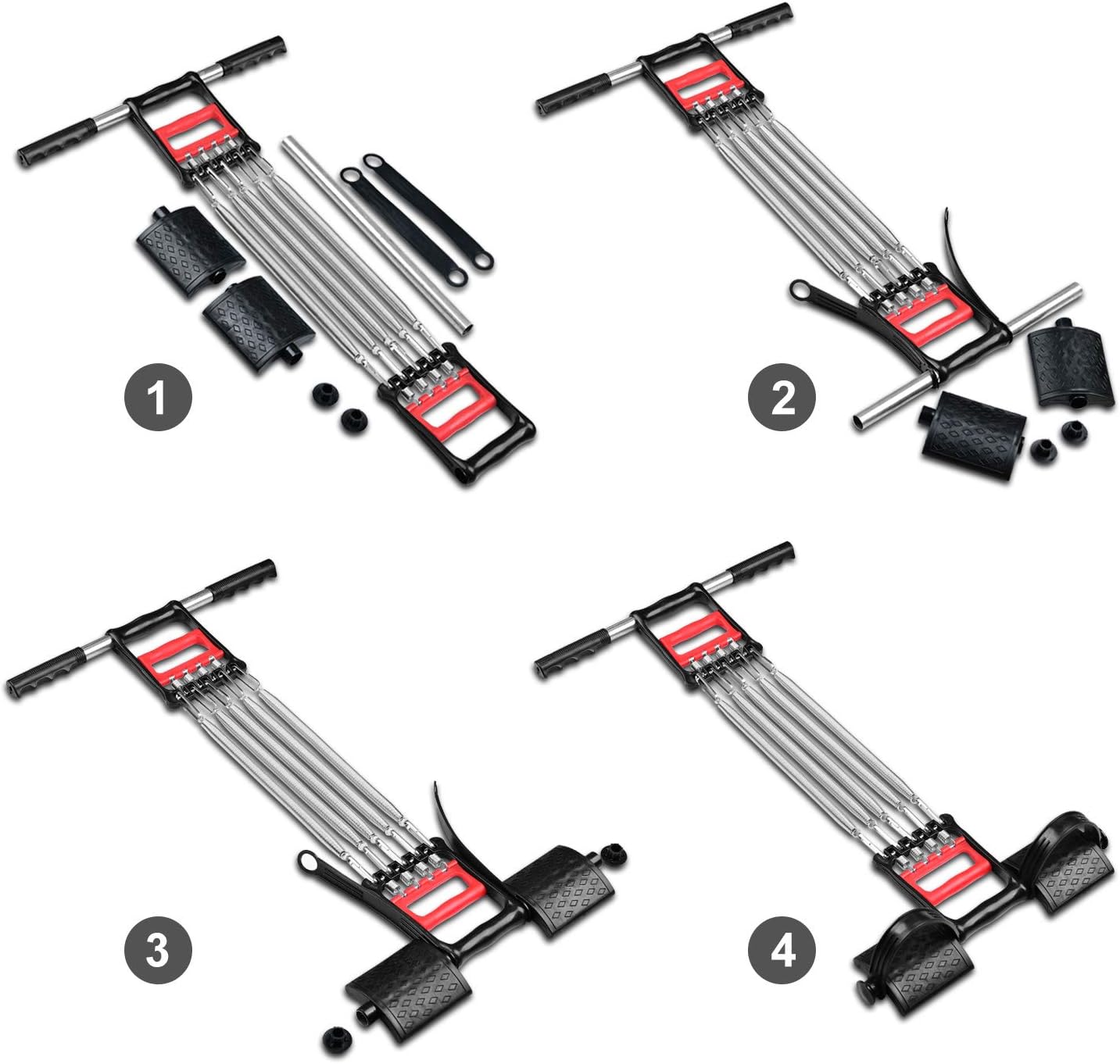 3-in-1 Sportgerät: Bauchtrimmer, Handgreifer & Expander