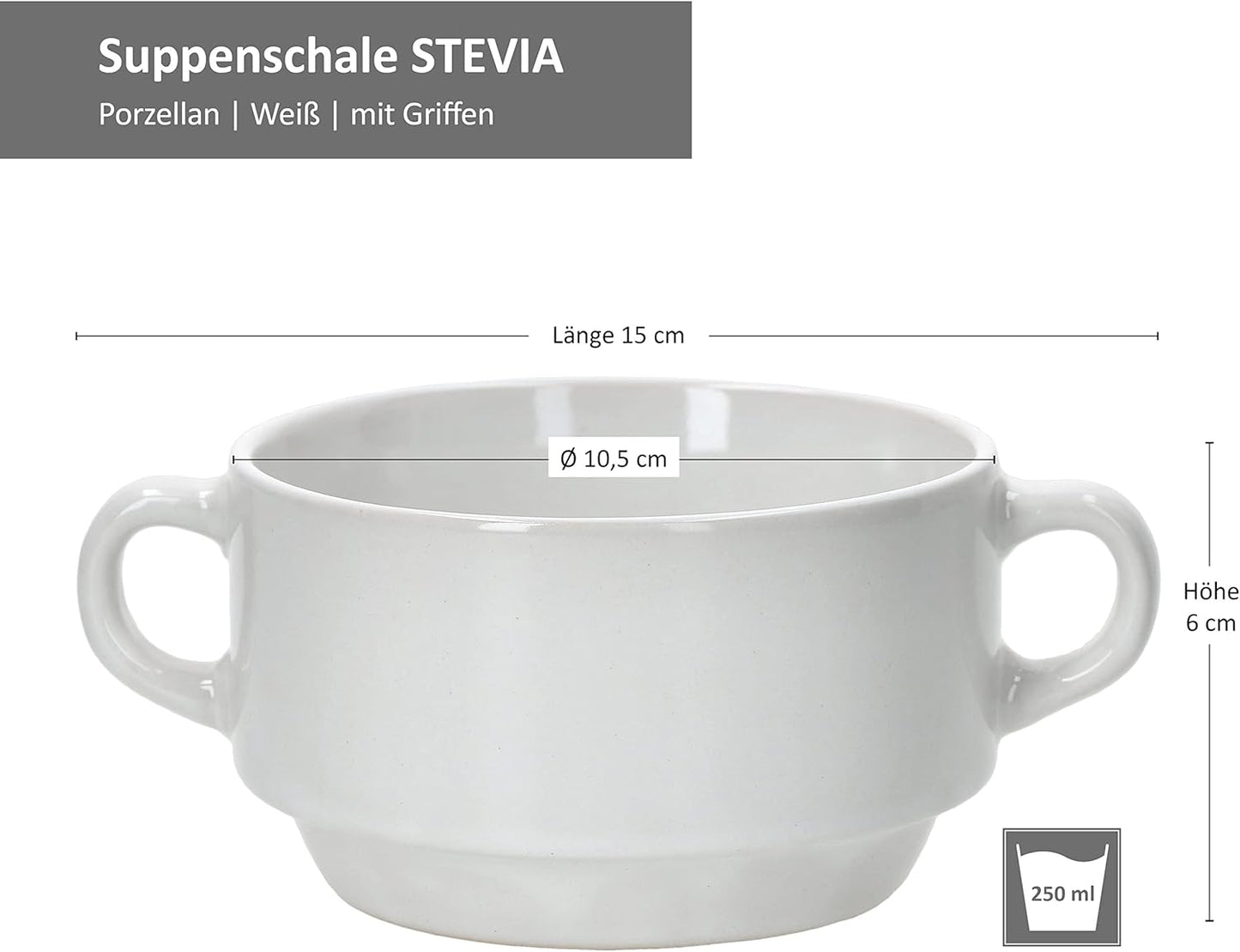 6-teiliges Suppenschalen-Set Stiva