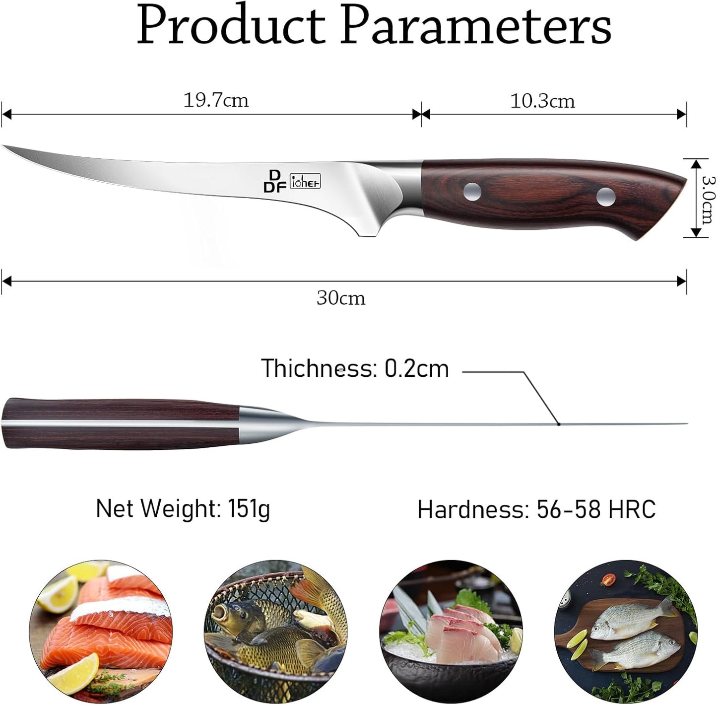 Filetiermesser 18 cm, Filetiermesser