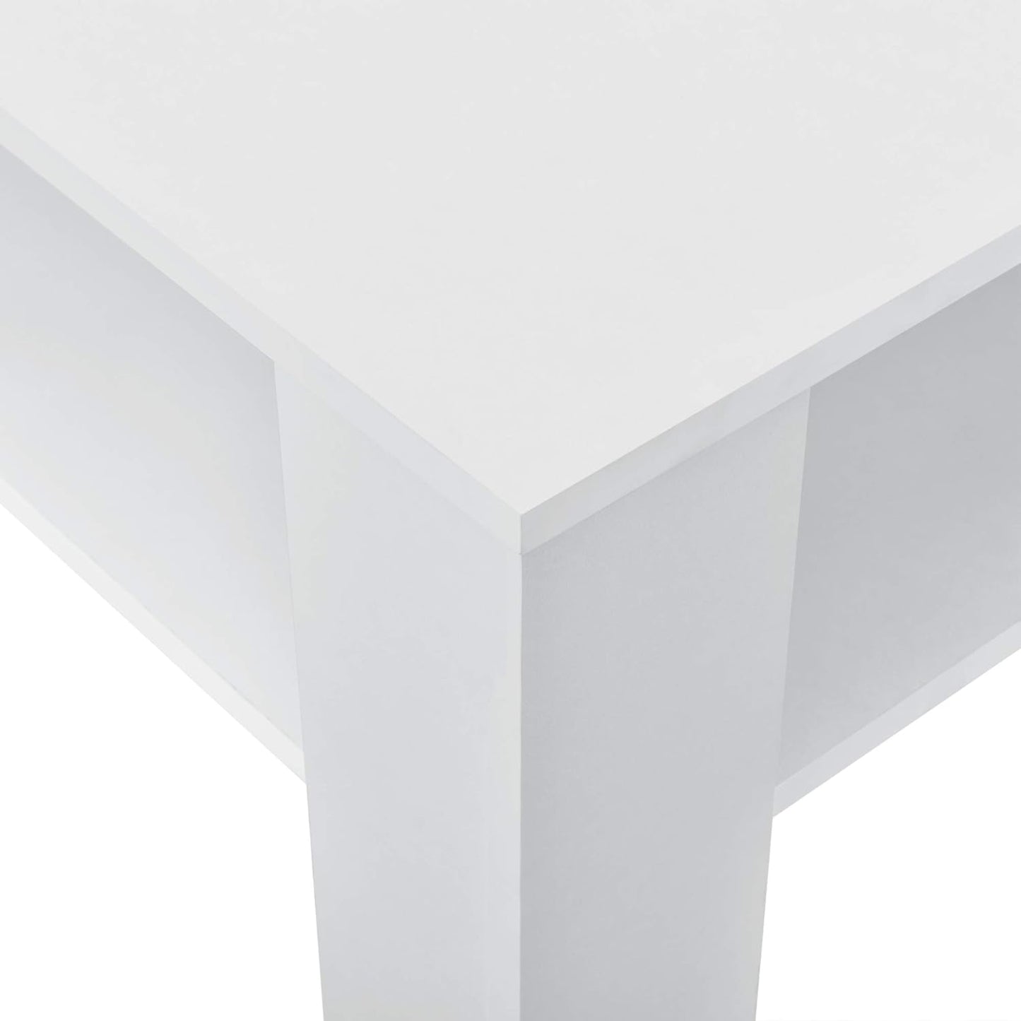 Couchtisch mit Ablage (60 x 60 x 40 cm), Weiss