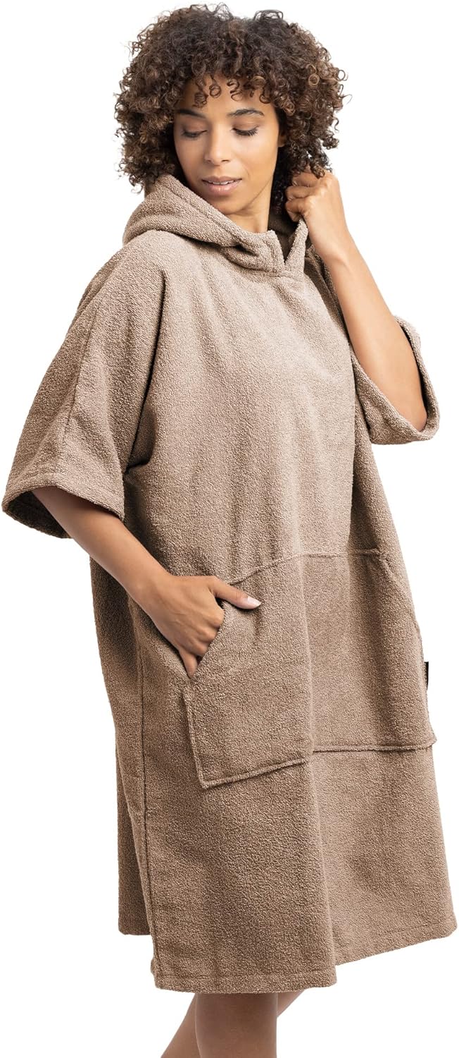 Surfer Poncho, L-XL Taupe