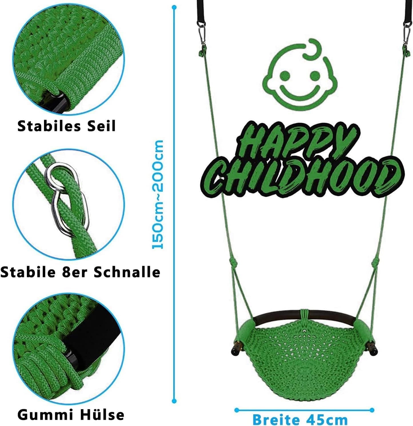 Kinder-Schaukel, Grün