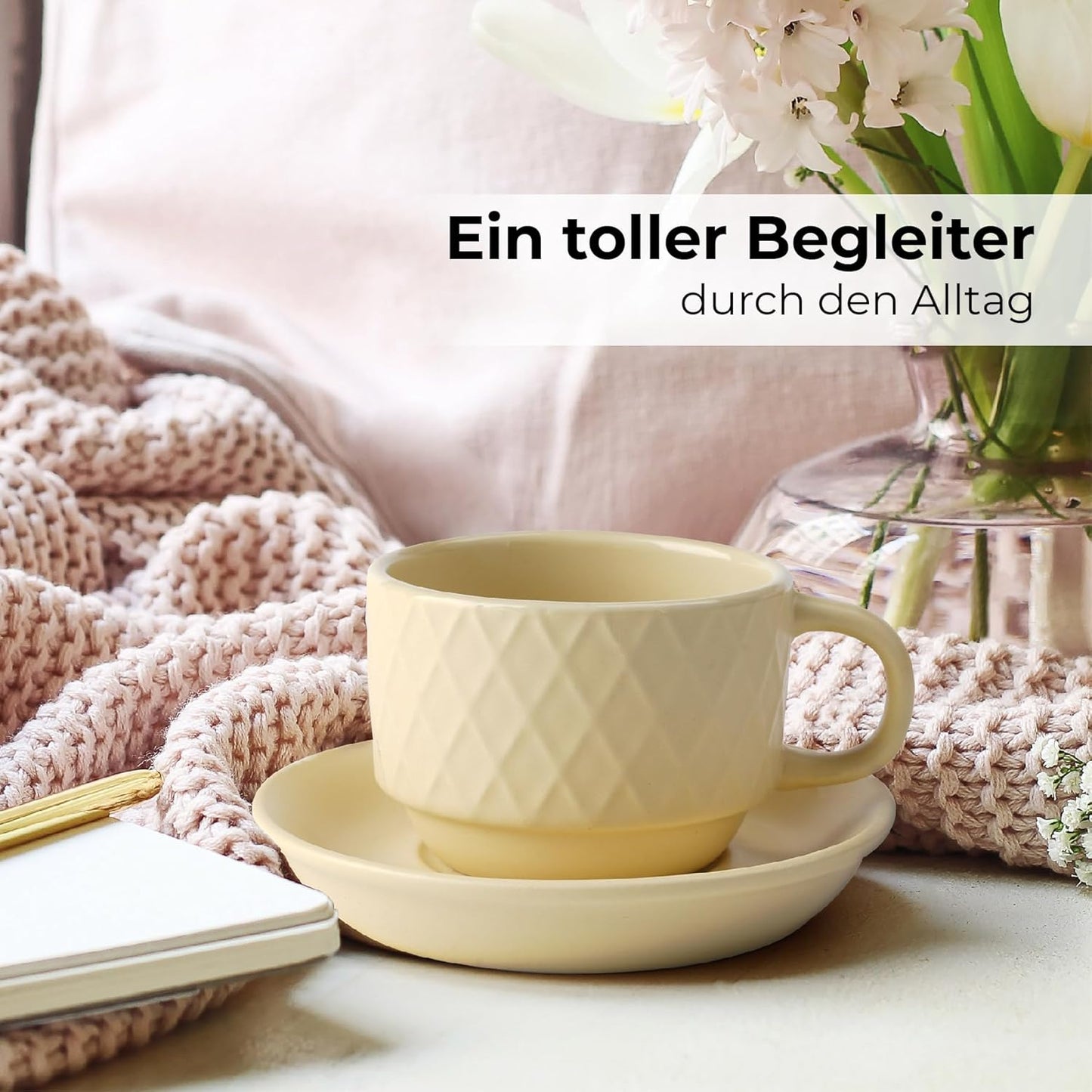 Espressotassen-Set mit Ständer, Magma