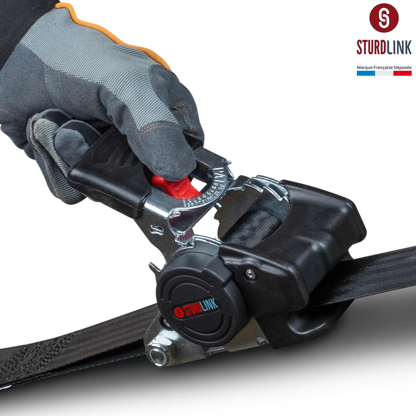 Automatik Zurrgurte mit Ratsche, Schwarz X2 / 50mm / 3M / Spitzhaken