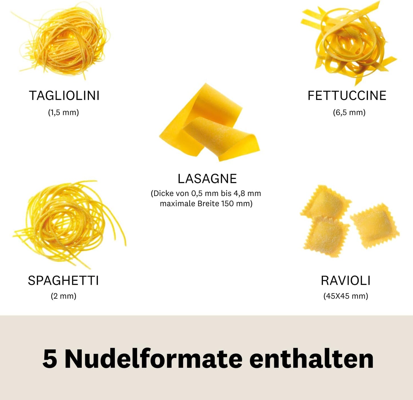 Nudelmaschine Atlas 150 mit Zubehör-Set, Single