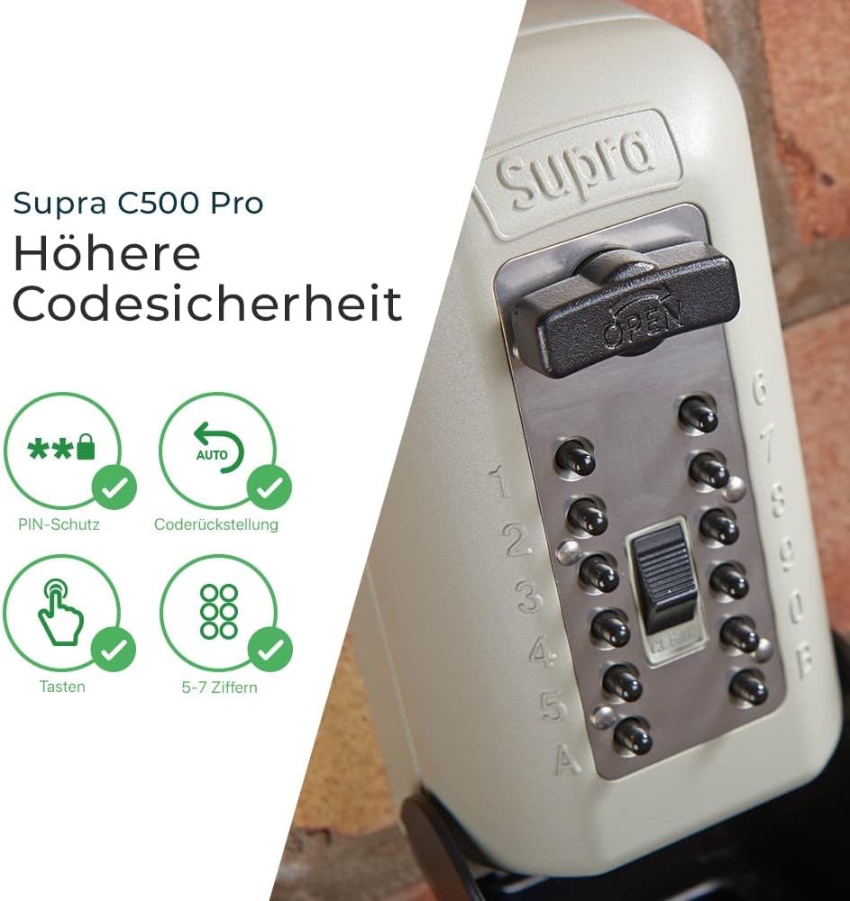 Tastenschlüsselsafe SUPRA C500 Pro