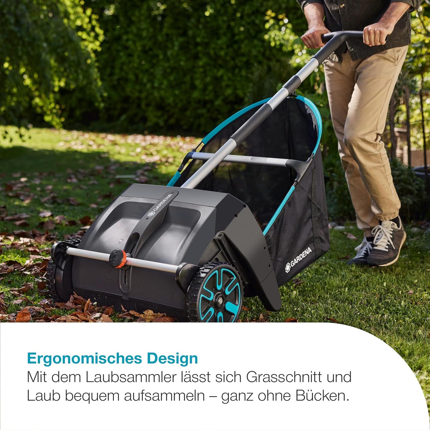 Laub- und Rasensammler, Rasen und Terrassen