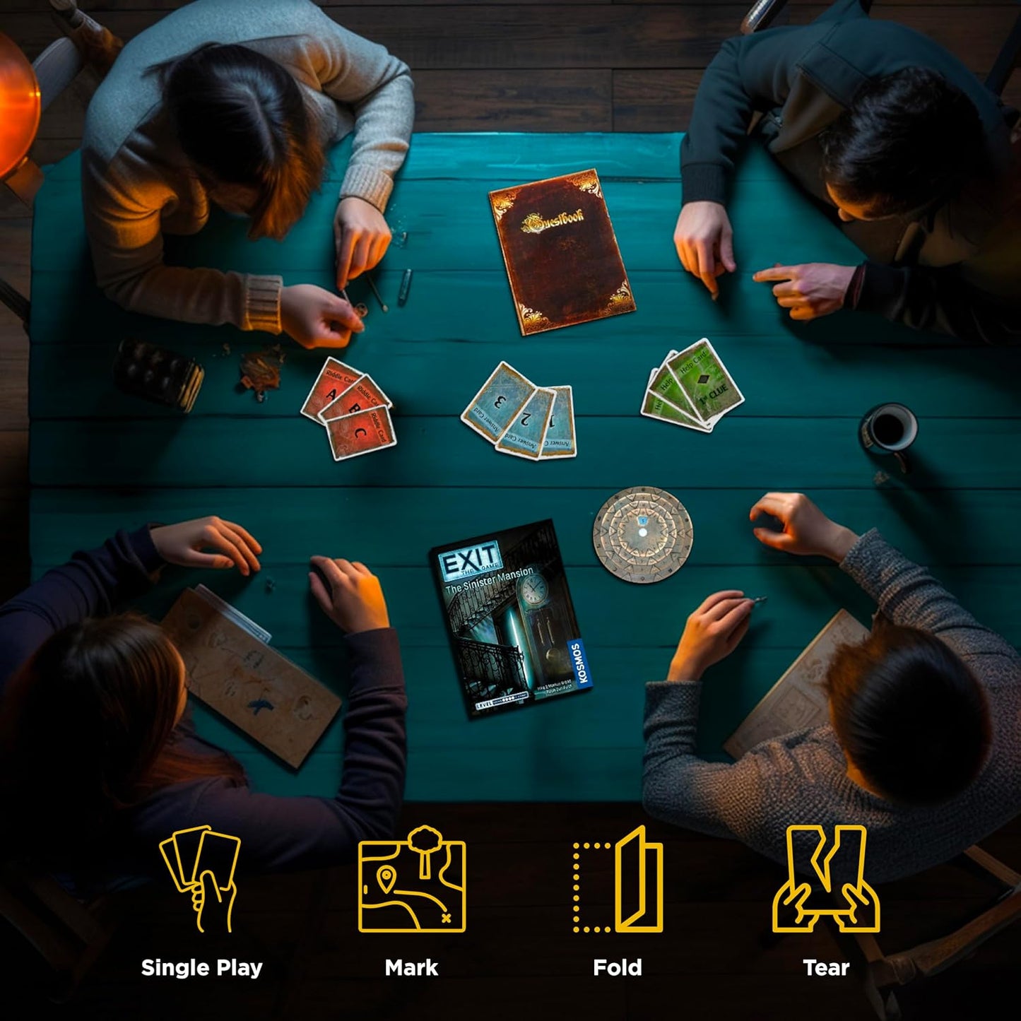 EXIT: The Sinister Mansion Brettspiel Strategie, Die unheimliche Villa