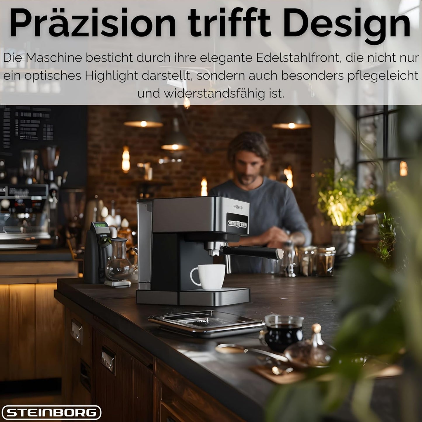 Espressomaschine mit Siebträger