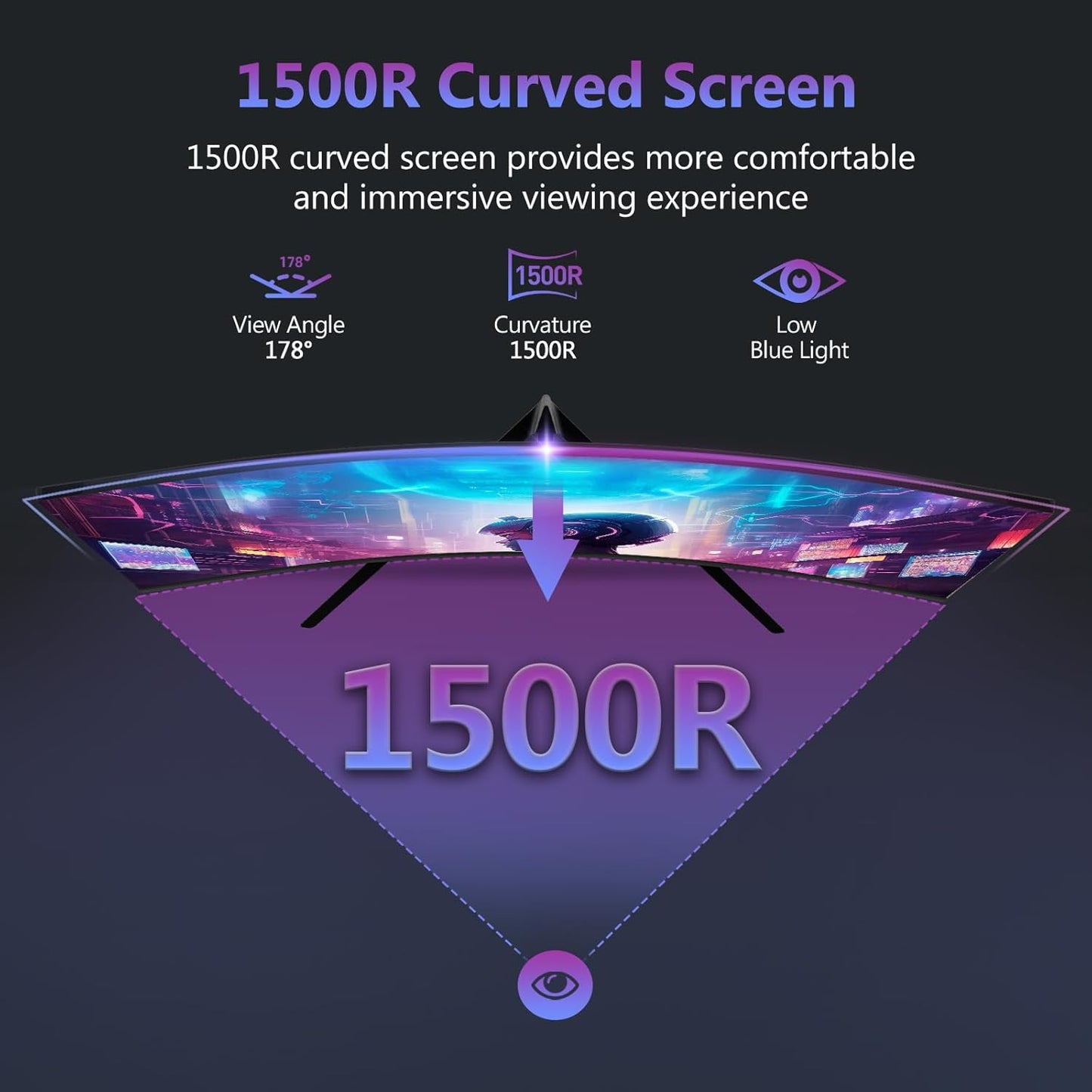 27 Zoll Curved Gaming Monitor, 27 Zoll