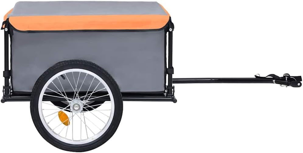 Veloanhänger, Grau und Orange