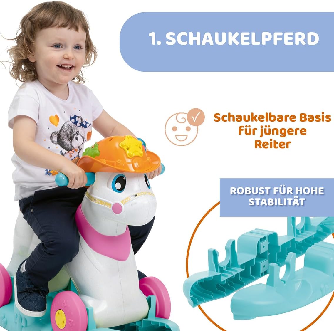 Miss Baby Rodeo Schaukelpferd und Rutschauto, Miss Baby Rodeo