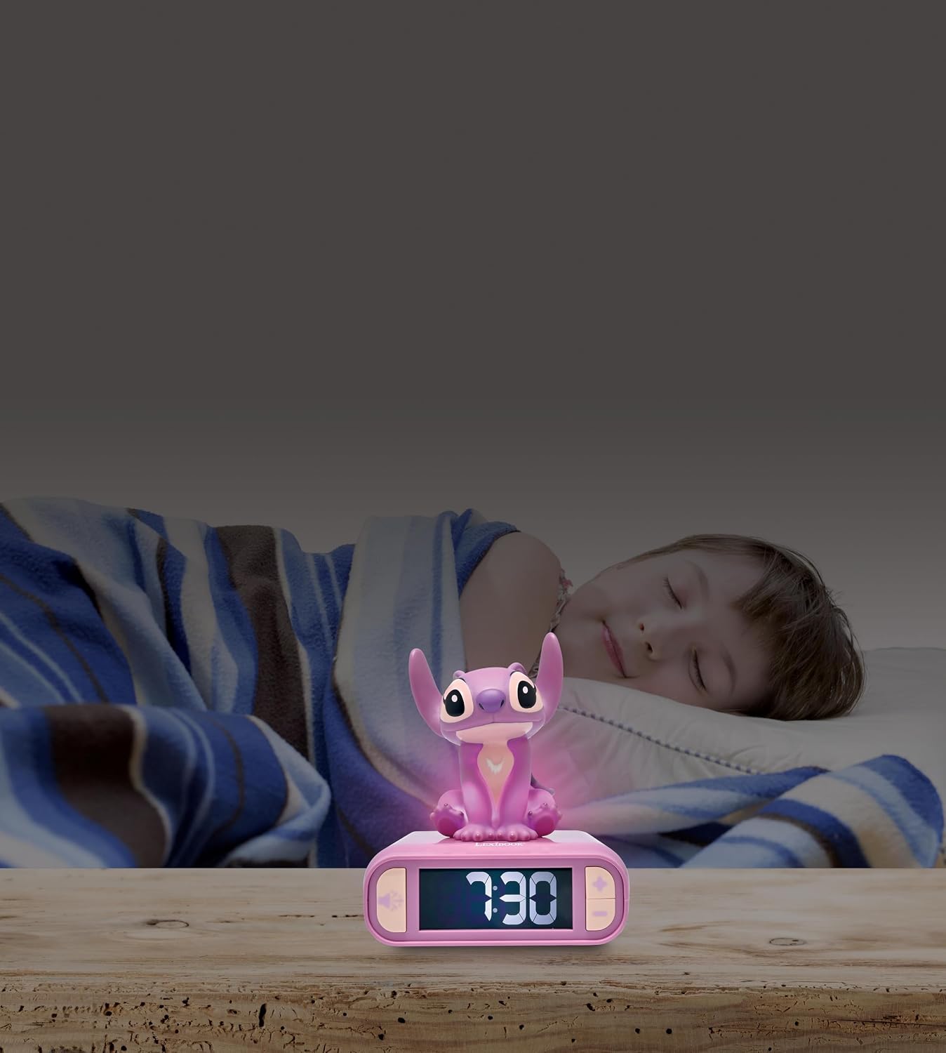 Stitch Nachtlicht-Wecker mit Schlummerfunktion, Disney Stitch - Angel _A