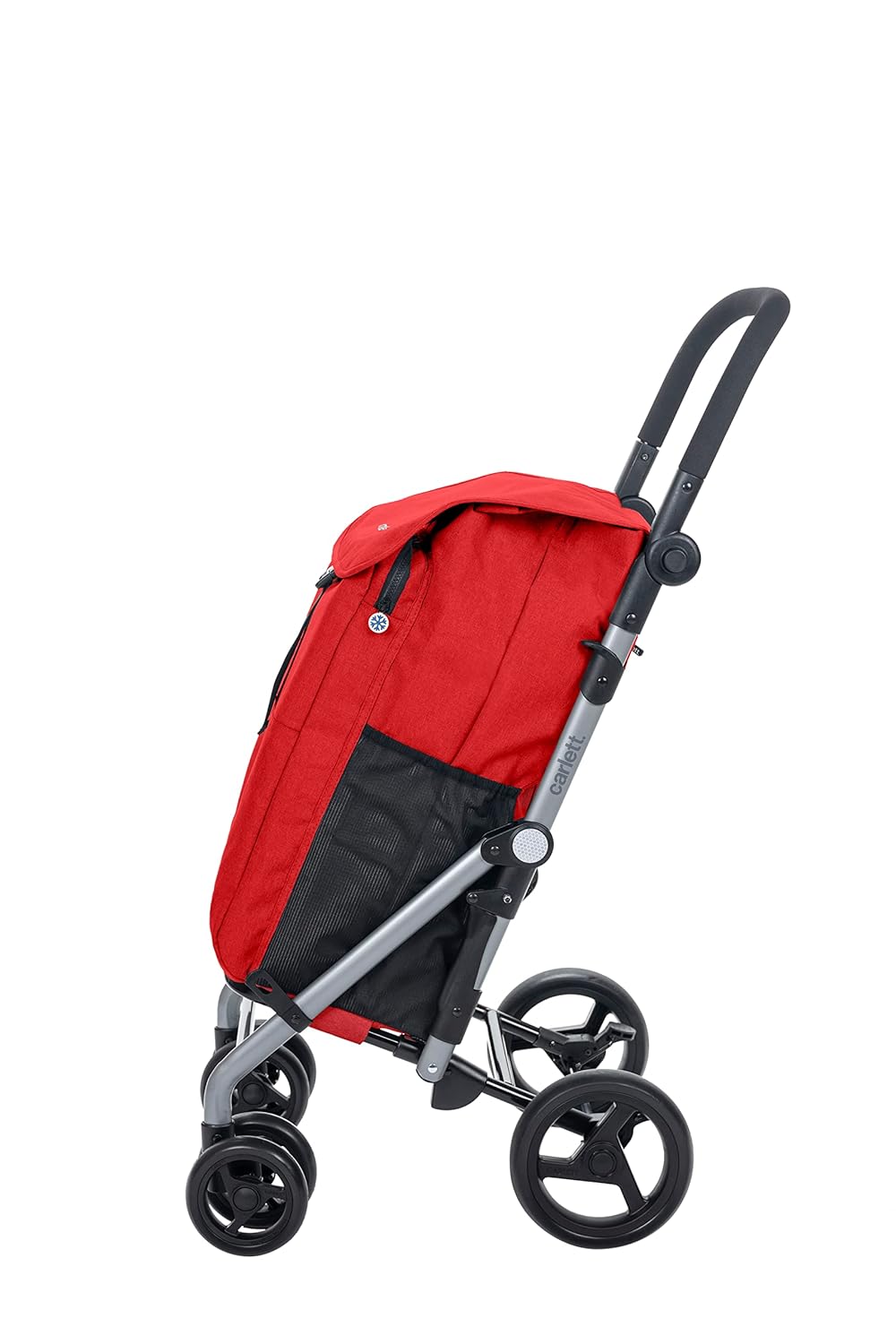 Einkaufstrolley Classic Duo Lett430 mit 4 Rädern und Bremse, Rot CLASSIC duo