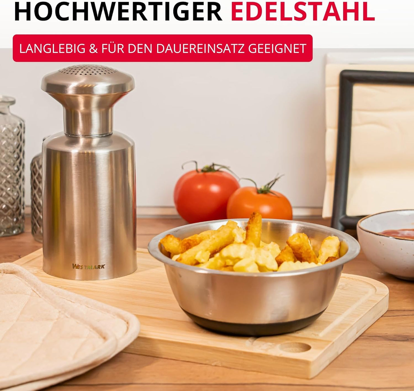 Gastro-Salzstreuer Alpha, 500 ml, Silber