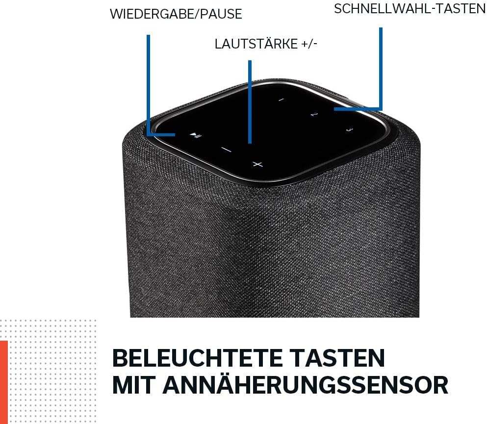 Home 150 Multiroom-Lautsprecher mit Alexa, Mit Alexa, Schwarz