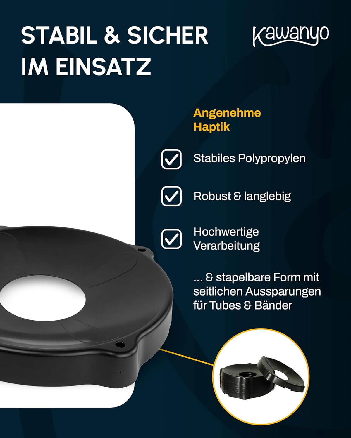 Gymnastikball-Halterung
