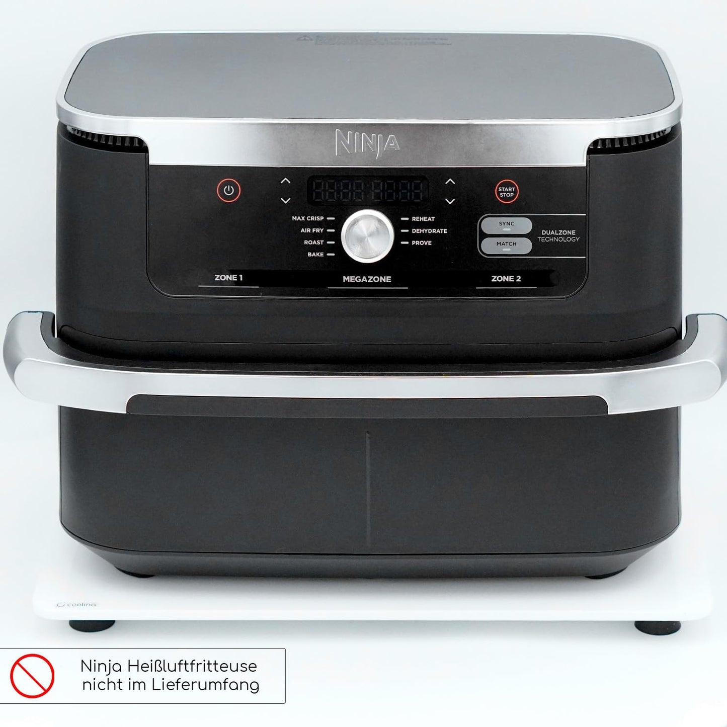 Gleitbrett für Ninja Heissluftfritteuse Foodi Flexdrawer, Weiß