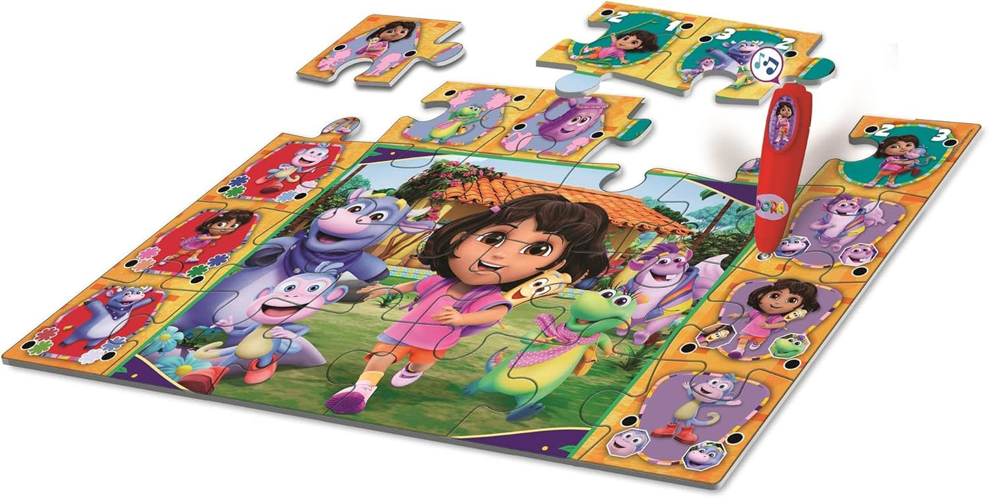 Interaktives Quiz-Bodenpuzzle für Kinder (24 Teile)