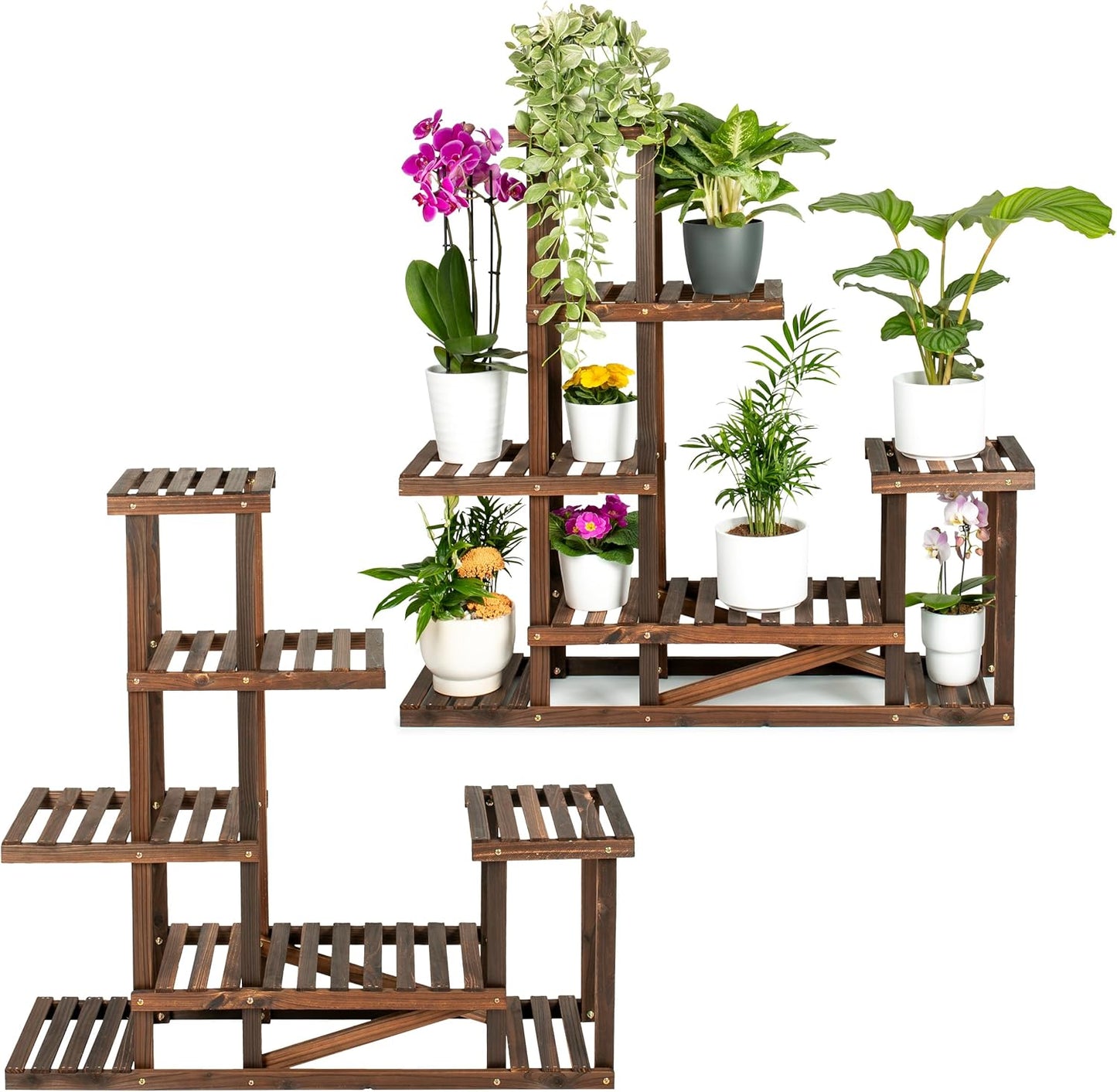 2er Set Pflanzenregal SKYLINE, 5 Ebenen 96cm 2x