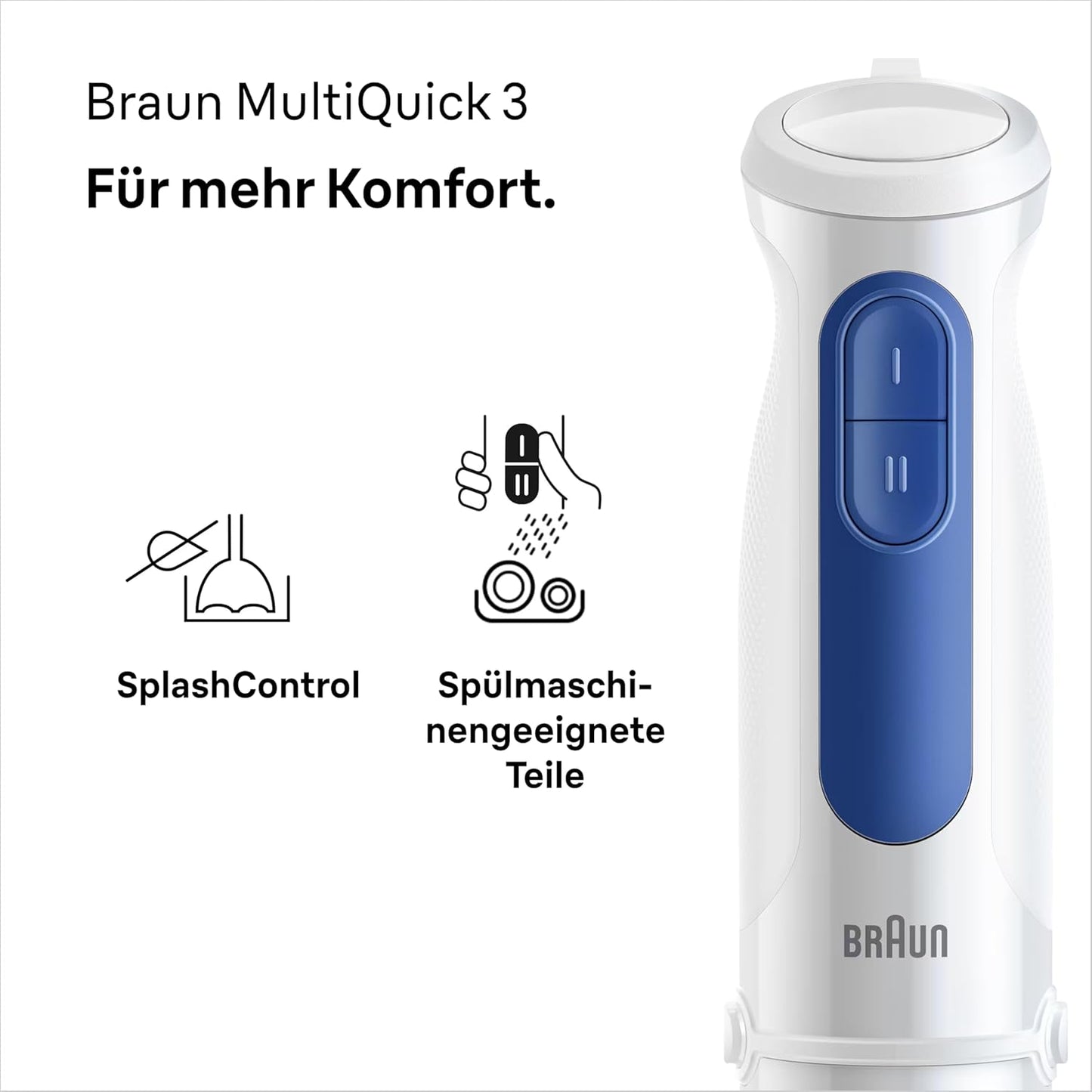 MQ30202MWH Stabmixer Serie 3, Version 2025 - 3-teiliges Zubehör-Set