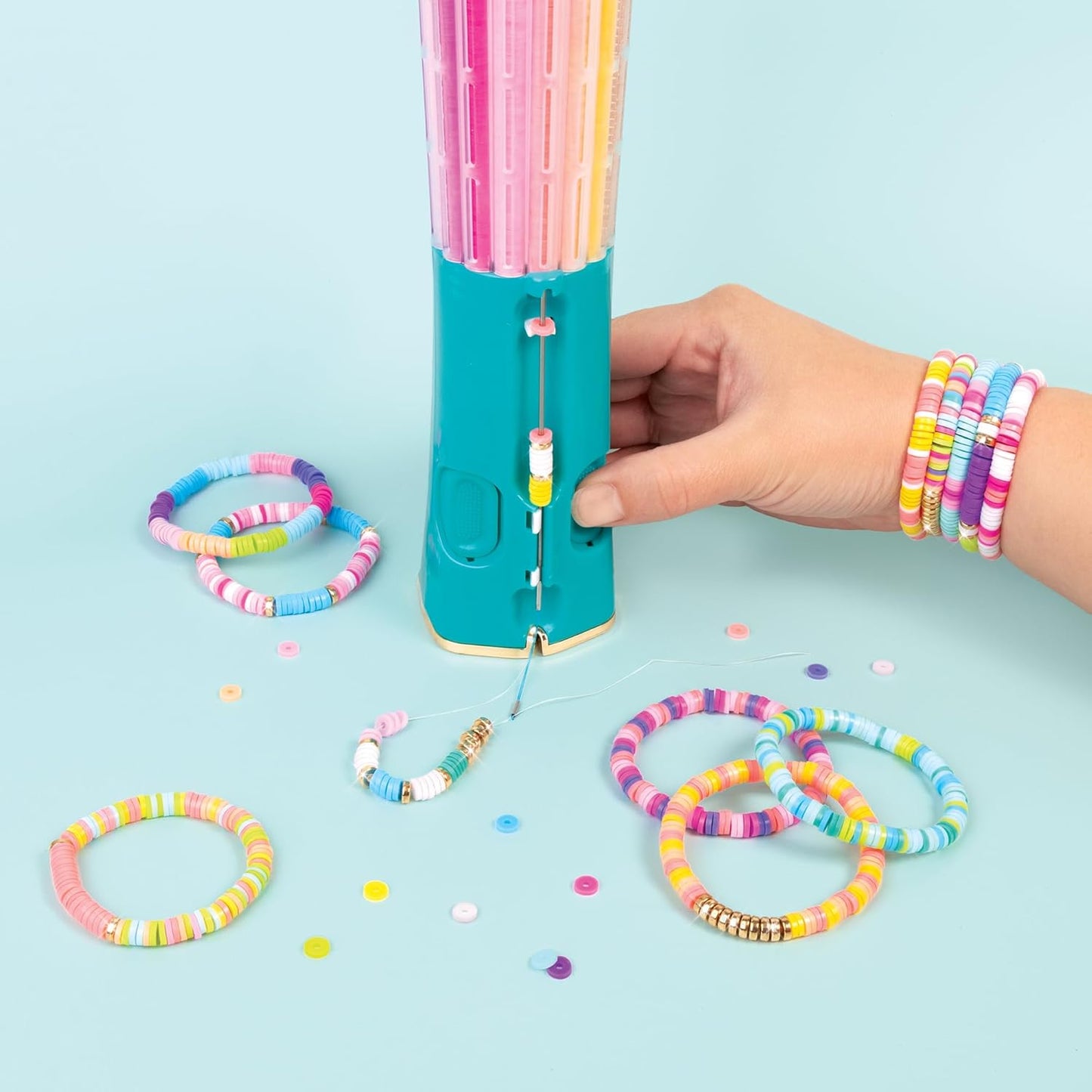 Armband-Macher-Set mit Heishi-Perlen (2040 Stück)