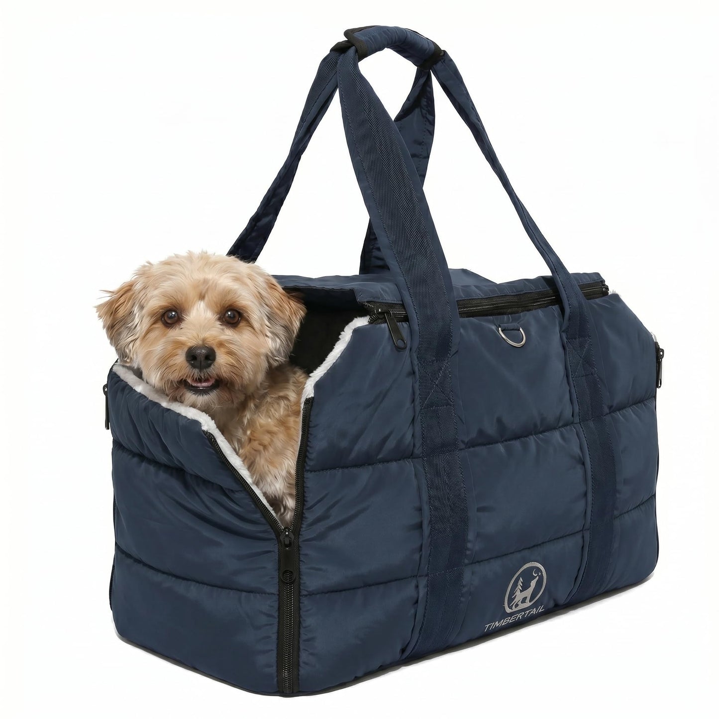 3-in-1 Hundetasche für kleine Haustiere, Navy Blau